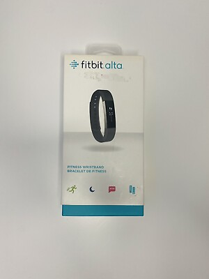 #ad Fitbit Alta Fitness Wristband Activity Tracker Black LARGE No Charger C $20.00