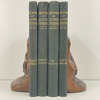 #ad 4 vol The Works of Robert Louis Stevenson ; The Master of Ballantrae ; Dynamiter $19.40