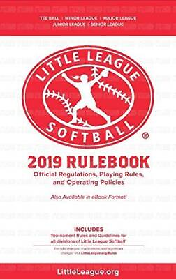 #ad 2019 Little League Softball 2019 Rulebook Official Regulations Playing GOOD $9.01