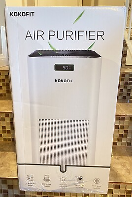 #ad Kokofit Home Air Purifier CADR 320 amp; H13 True HEPA Filter Cover 720 White New $120.99