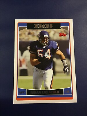 #ad 2006 Topps # 155 BRIAN URLACHER Chicago Bears Great Football Card $5.97