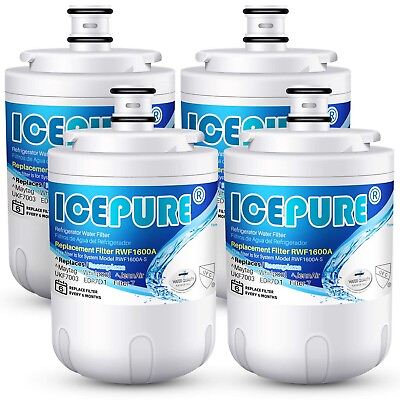 #ad 4 PACK Fit For UKF7003 UKF7002 UKF7003AXX 7003AXXP Water Filter Icepure $30.99