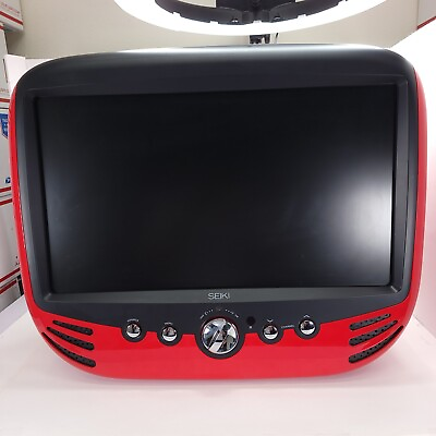 #ad Seiki SE22FR01 22quot; LED Retro TV Monitor MCM No Remote Unique Red TV $200.00