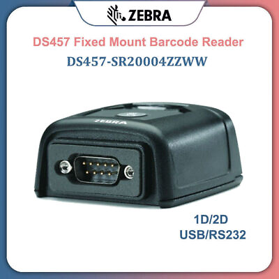 #ad Zebra DS457 SR20004ZZWW 1D 2D Laser Fixed Mount Reader Barcode Scanner USB RS232 $216.87