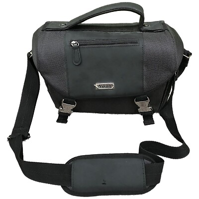 #ad Nikon Black Gray DSLR Camera Accessories Shoulder Bag Carrying Case $26.99