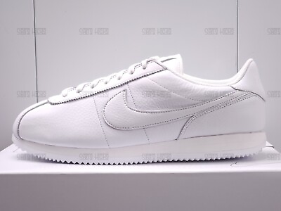 #ad Men#x27;s Nike Cortez Prm Leather 2024 All White Triple White Classic All Sizes $185.00