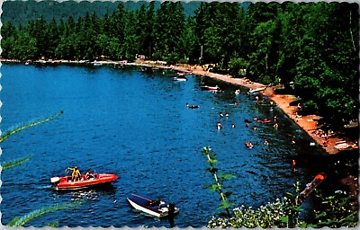 #ad Cultus Lake Beach Boats Vacation Resort Chilliwack British Columbia Postcard C $7.88
