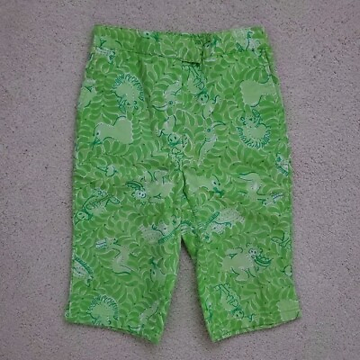 #ad Lilly Pulitzer Toddler Vintage Green Animal Print Pants sz2T $25.00