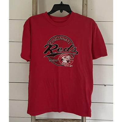 #ad Cincinnati Reds T Shirt MLB Genuine Merchandise Cooperstown Collection Size L $14.00