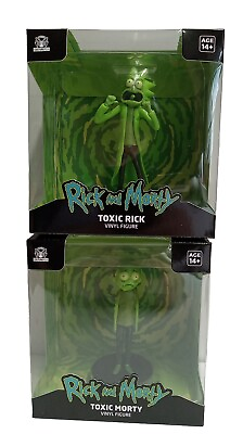 #ad LOT Of 2 Rick And Morty TOXIC RICK amp; TOXIC MORTY Culturefly ADULT SWIM $32.60