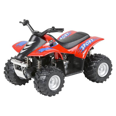#ad RI Novelty Pull Back Die Cast Vehicle SMART ATV QUAD Red 3.75 inch New $11.89