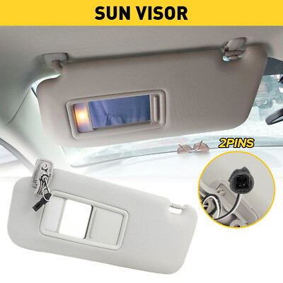 #ad Left Driver Sun Side Visor with Light Gray For Mazda CX 9 GS 3.7L 2010 2015 EOE $24.49