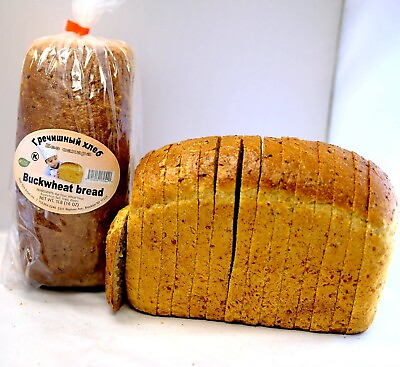 #ad Natural Buckwheat Bread Sliced 454g 1 Lb Loaf No Sugar Kosher Хлеб С Гречкой $9.99