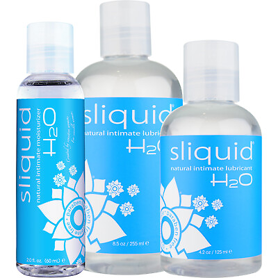 #ad Sliquid Naturals H2O Water Based Natural Intimate Personal Lubricant Pick Size $9.99