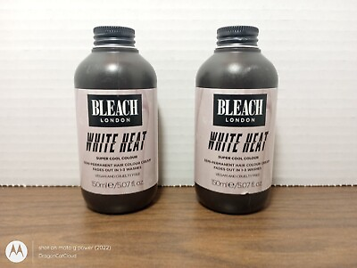 #ad 2x Bleach London White Heat Super Cool Colour Semi Permanent Hair Colour Cream $12.95