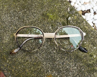 #ad LOOK Materika 70561 Tortoise and Gold Round Titanium Eyeglasses $199.00