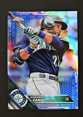 #ad #ad 2016 Topps Chrome #42 Robinson Cano 150 Blue Refractor Seattle Mariners $6.21