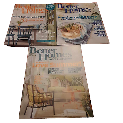 #ad Better Homes And Gardens Lot Of 3 Magazines May June And July Of 2014 $7.99