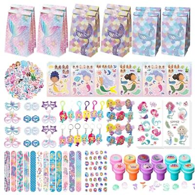 #ad 146pcs Mermaid Party Favors Mermaid Birthday Party Supplies Party Supplies ... $41.66