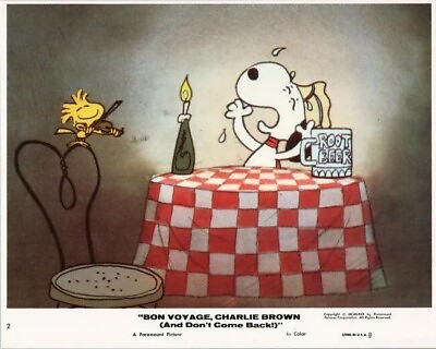 #ad Bon Voyage Charlie Brown Snoopy Woodstock Funny 8x10 PHOTO PRINT $6.98