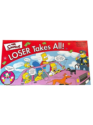 #ad THE SIMPSONS Loser Takes All Board Game 2001 99.9% Complete See description : $15.00