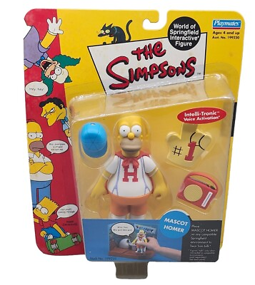 #ad The Simpsons Mascot Homer Series 6 World of Springfield by Playmates Sealed new $9.99