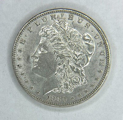 #ad 1883 P Morgan Silver Dollar $1 BU Brilliant Uncirculated $99.99