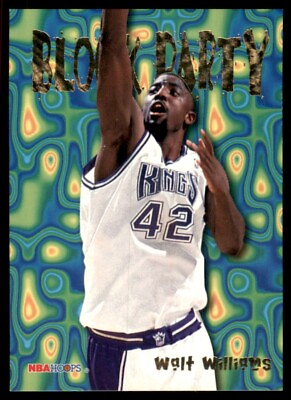 #ad 1995 96 Hoops Block Party Walt Williams Sacramento Kings #25 $1.00