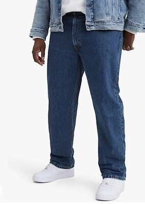 #ad Levis 505 Jeans New Mens Regular Fit Straight Leg 50 X 30 NEW $42.99