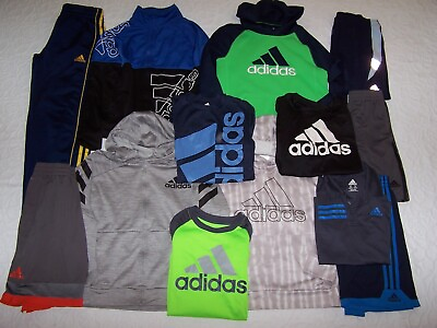 #ad Lot of Boys 10 12 Summer Activewear ADIDAS Clothing 13 Pieces Lot# B10 12 AD $99.00