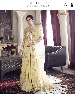 #ad Pakistani Indian Authentic Designer REPUBLIC WOMENS WEARSana Safinaz Party Wear $140.00