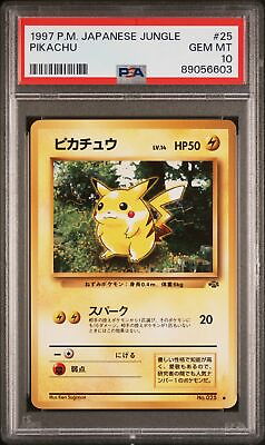 #ad PSA 10 GEM MINT Pikachu 025 Japanese Jungle 25 Pokemon Card Graded $149.99