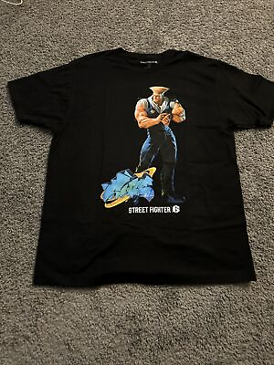 #ad Guile Street Fighter 6 Men’s Black T Shirt Size XL $21.00