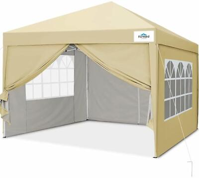 #ad ForYard 10#x27;x10#x27; Pop Up Canopy Party Tent Folding Gazebo Outdoor Wedding Shelter $139.99
