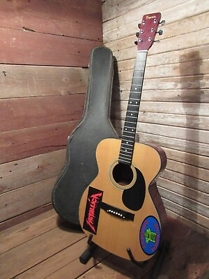 #ad Vintage Acoustic Guitar Emperador AAF 37 Natural 6 String With Hard Case PARTS $219.99