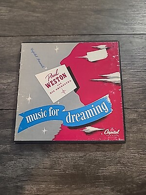 #ad Vintage 45 rpm PAUL WESTON quot;MUSIC FOR DREAMINGquot; BOX SET 3 RECORDS CAPITOL $15.00