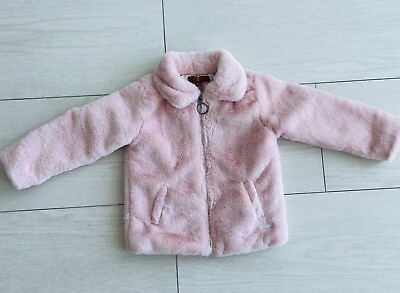 #ad Toddler Girl 3T faux fur coat 7 for all man kind $20.00