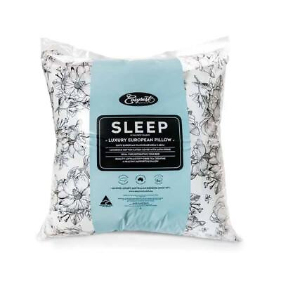 #ad Easyrest Sleep Luxury Firm European Pillow Cotton Sateen Cover AU $49.99