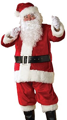 #ad Rubies Crimson Premier Santa Clause Xmas Christmas One Size Plush Costume 2398 $75.31