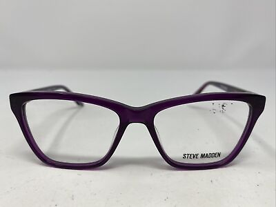 #ad Steve Madden ROXANNNE PURPLE 51 15 135 Plastic Full Rim Eyeglasses Frame M28 $75.00