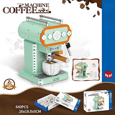 #ad Coffee Machine Toy Building Micro Mini Blocks Building Adults Kids Blocks Set $39.88