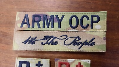 #ad Custom Name Tapes w Hook Backing Multicam Scorpion OCP Army amp; 3 Color Air Force $3.95