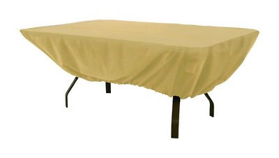 #ad Classic Accessories 58242 Brown Polyester Table Cover 23 H x 44 W x 72 L in. $39.45