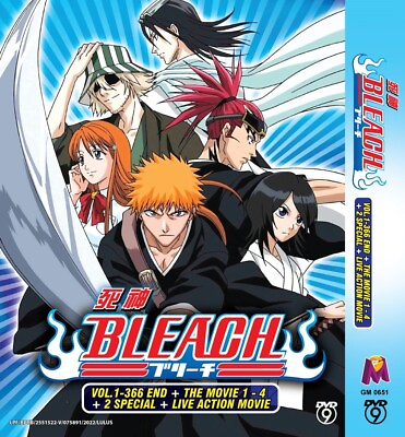 #ad DVD Anime Bleach TV Series Vol.1 366 End 4 Movie 2SP Live Action Eng Dub $80.91