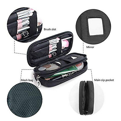 #ad Portable Women Travel Makeup Cosmetic Bag Organizer Brush Holder Storage Case US $13.98