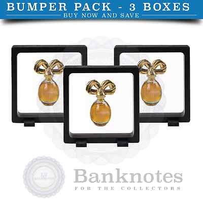 #ad X3 Floating Display Collection Frame 3D Capsule Coin Holder Rocks Antique Stamps $34.95