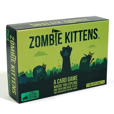 #ad Zombie Kittens Card Game by Exploding Kittens Fun Family Card Games for Adults $16.99