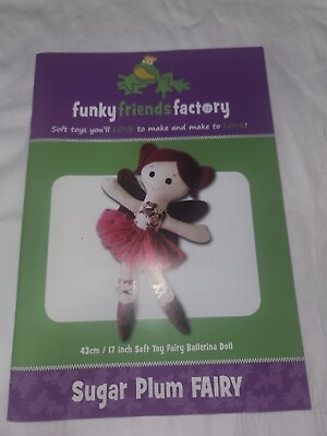 #ad Sugar Plum Fairy Soft Toy Pattern by Funky Friends Factory $17.99