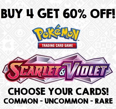 #ad Scarlet and Violet Base Set Singles SV1en Pokémon TCG Choose Your Cards GBP 0.99