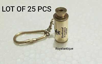 #ad Nautical Vintage Brass Telescope key Chain Dollond London 1920 Telescope Keyring $70.49